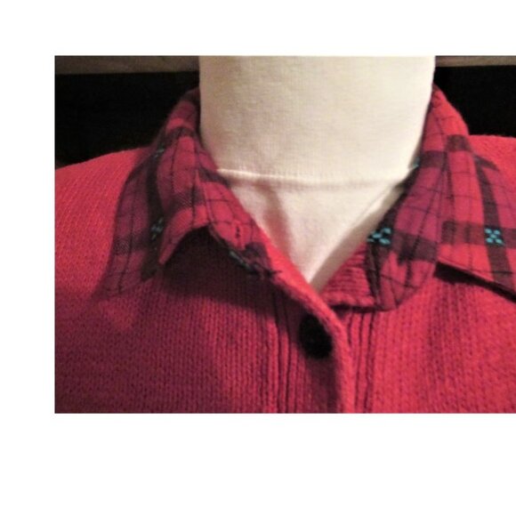 SOPHSTICATES PETITES red knit top Size P - Picture 2 of 3